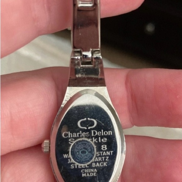 Women's Silver and Blue Watch - Picture 2 of 3